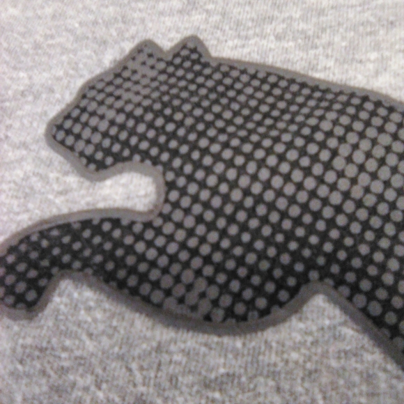 Puma Tshirt Lt. Gray w/Dk. Gray Puma - Picture 2 of 3